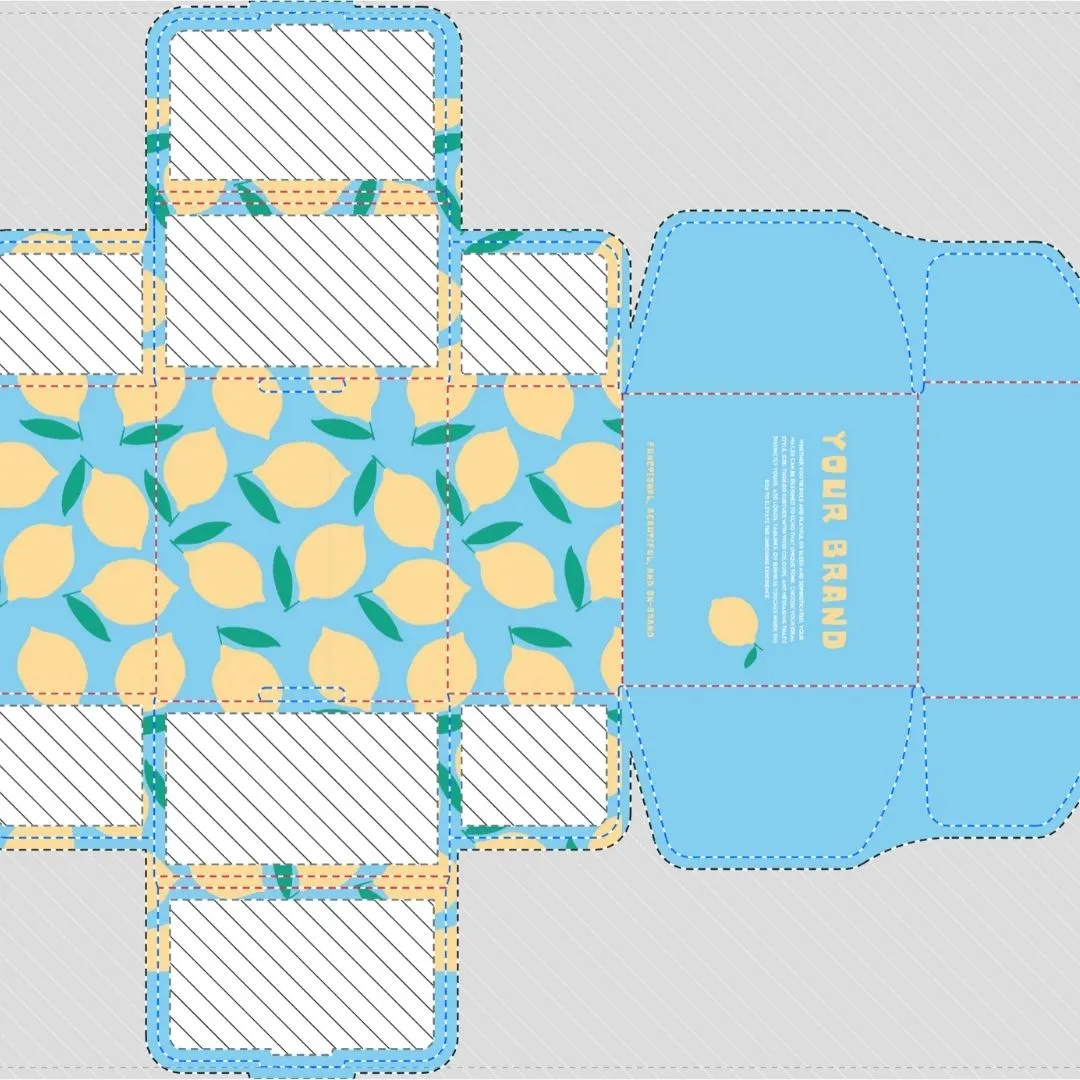 Box dieline pattern